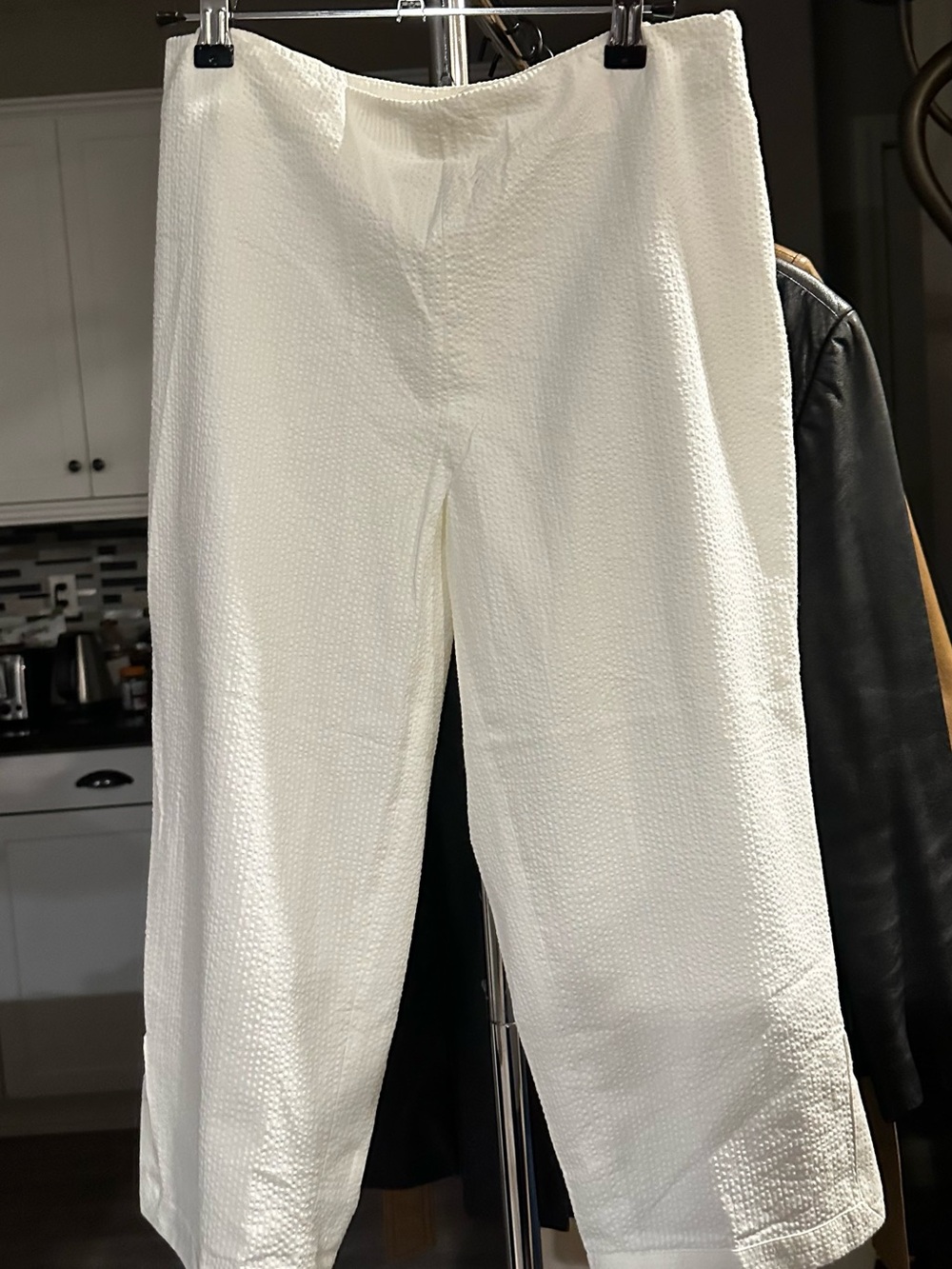 Vtg Y2K Perfect White Capri Pants Size-10